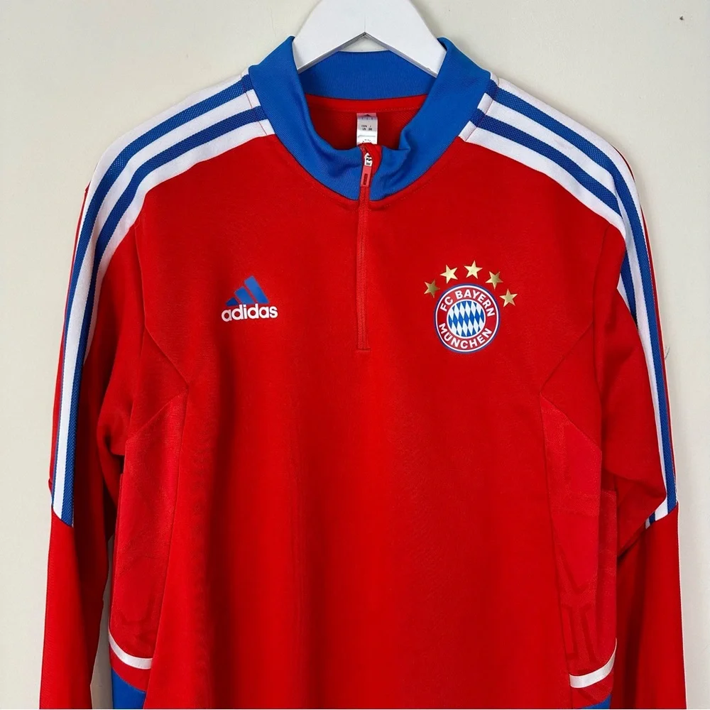 Adidas Bayern Munich 1/4 Zip Top Long Sleeve 2022-23 - Picture 2 of 8